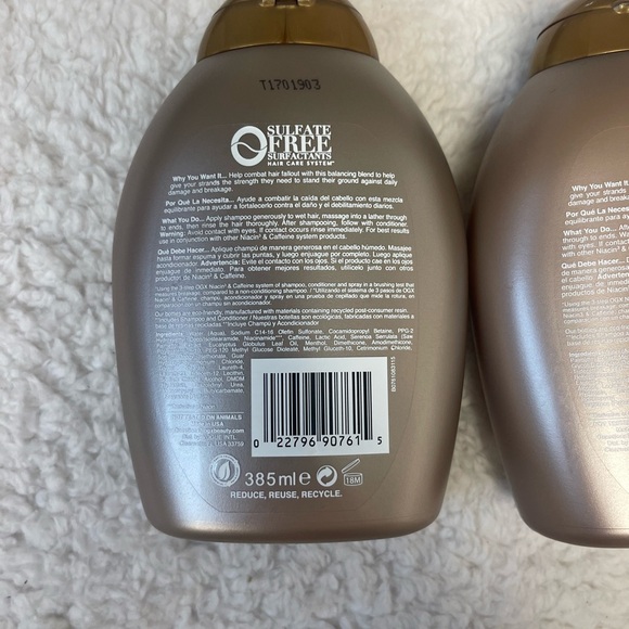OGX Fight Fallout Niacin & Caffeine Shampoo & Conditioner 13 oz Discontinued NEW - Picture 4 of 5